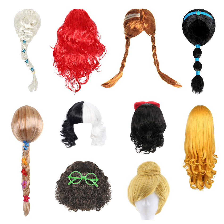 Baby Clothing Dresser - Girls Princess Cosplay Wig Kids Xmas