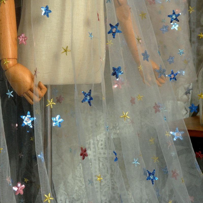 50x150cm Embroidered Star Net  - đánh giá và giá Baby Clothing Organic