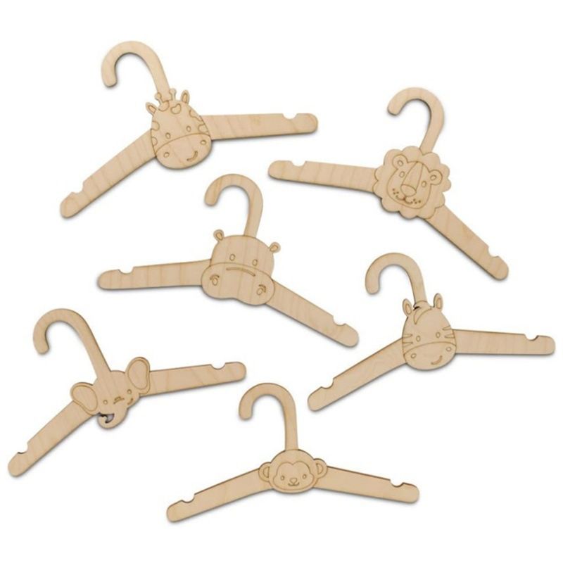 ABJI-20PCS Cute Wooden Clothes - đánh giá và giá Baby Clothing Hanging Rack