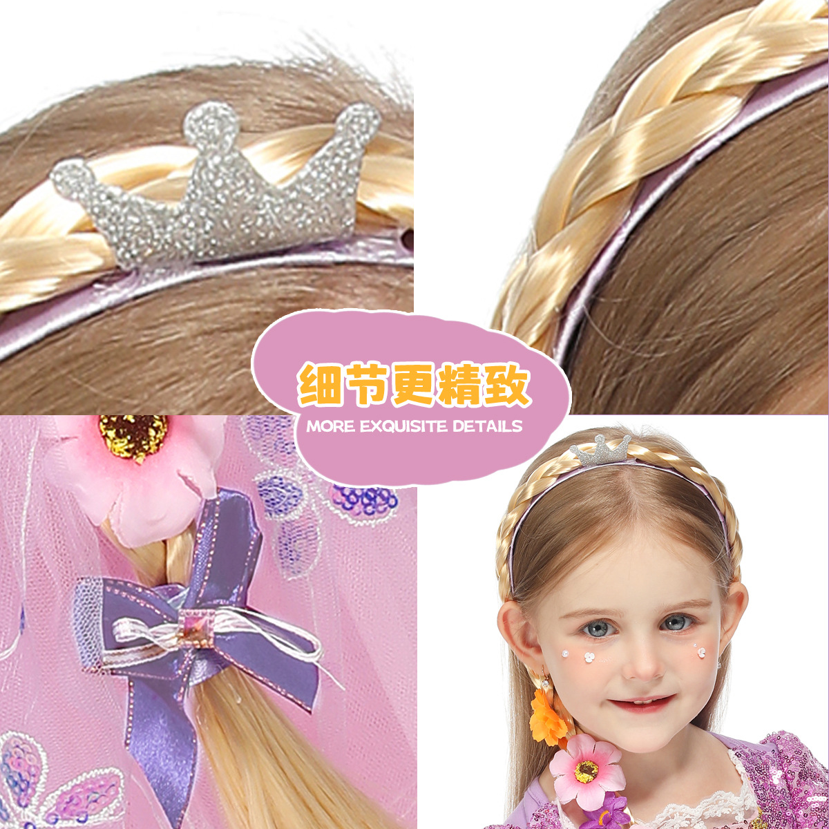 Princess Girls Flowers Headban - đánh giá và giá Baby Clothing Dresser