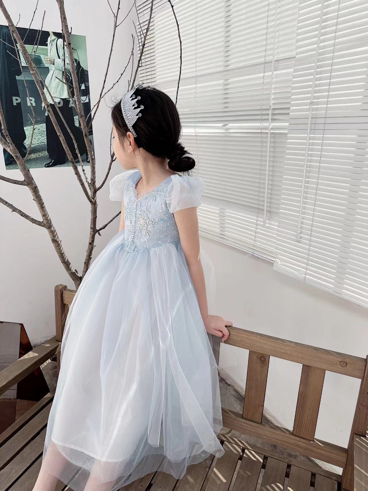 Embroidered Elsa Girls Dress f - đánh giá và giá Baby Clothing Dresser