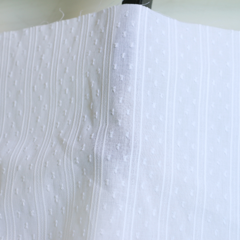 50cm*147cm White Cotton Jacqua - đánh giá và giá Baby Clothing Organic