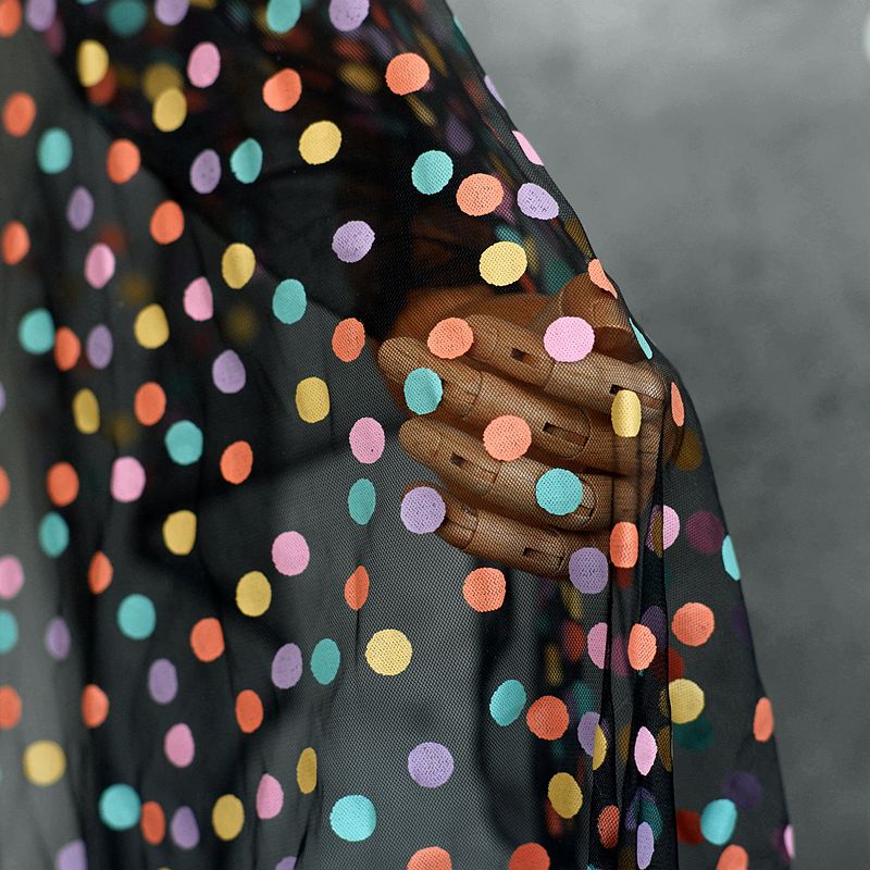 155cm Wide Colorful Polka Dot  - đánh giá và giá Baby Clothing Organic