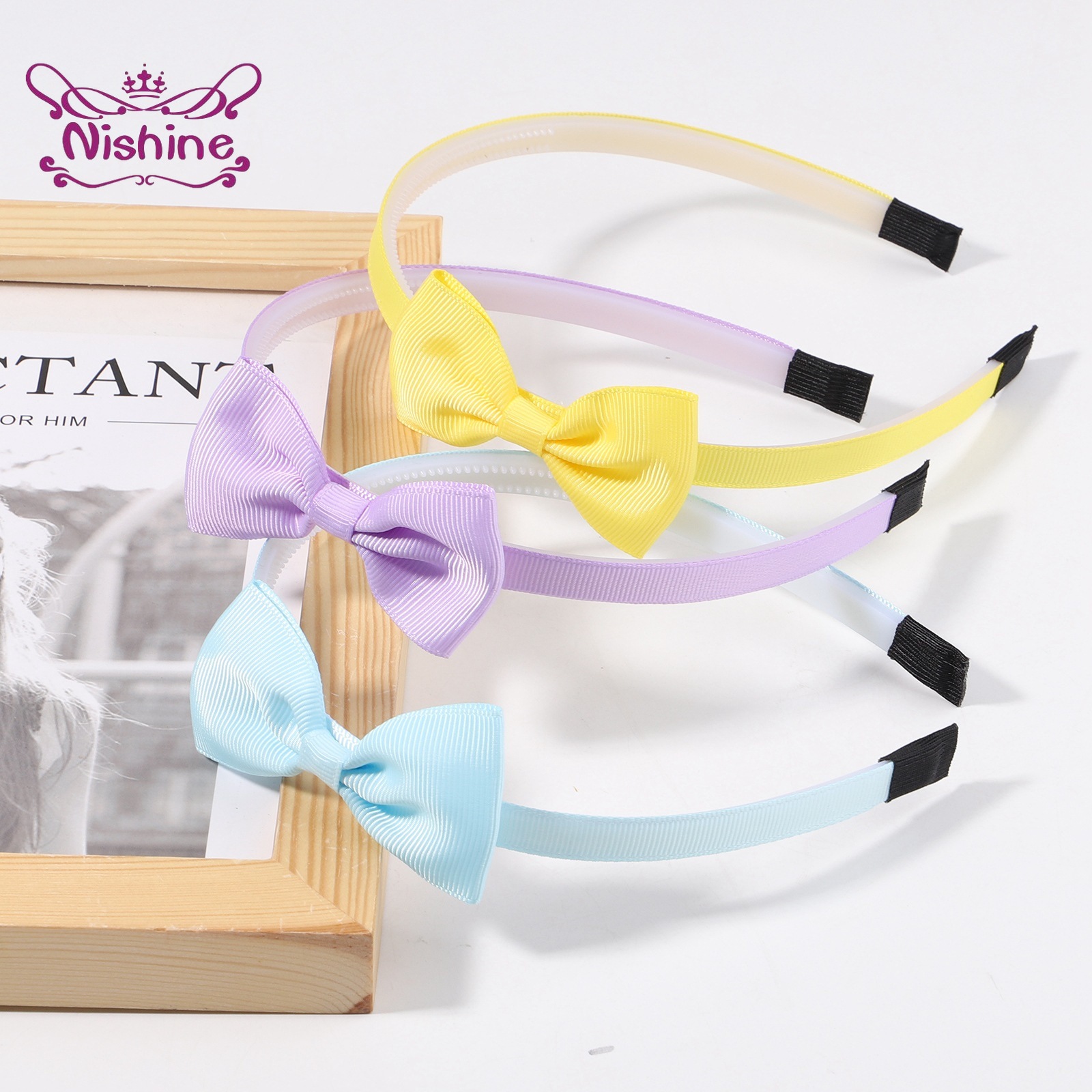 1PCS Ribbon Bow Knot Headband  - đánh giá và giá Baby Clothing Usa